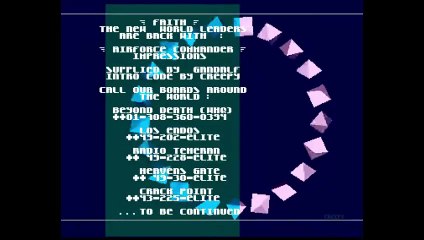 Amiga Cracktro AirForce Commander by Faith (1993)