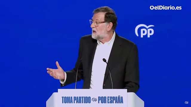 Rajoy en el congreso del PP: Cuando nosotros tuvimos problemas no gritamos: ¡y tú más!
