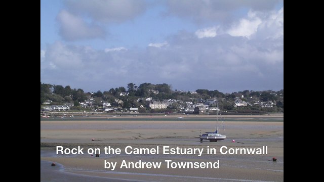 Rock on the Camel Estuary in Cornwall by Andrew Townsend
