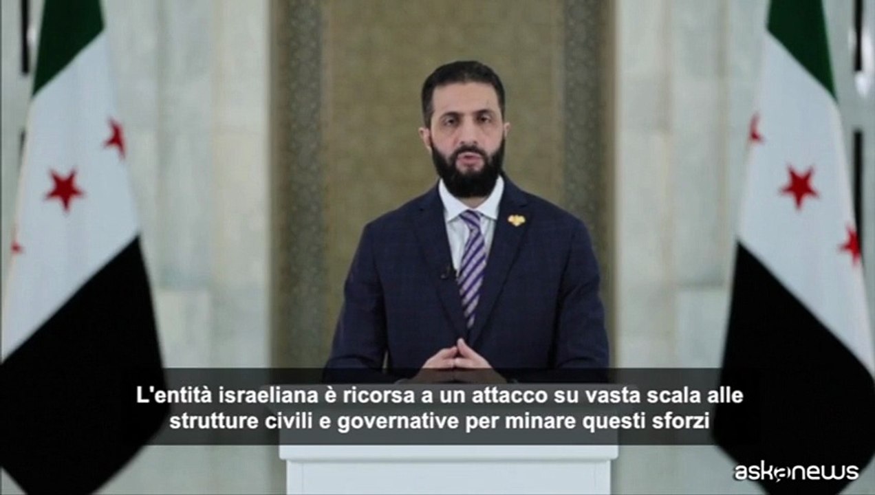 Siria, al-Sharaa: "Proteggeremo i drusi, grazie a Usa per mediare"