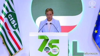 Meloni alla Cisl: sicurezza su lavoro al centro azione del Governo