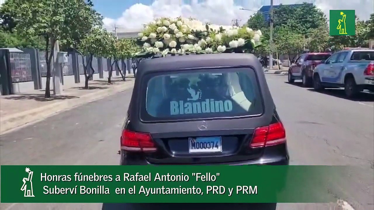 Honras fúnebres a Rafael Antonio -Fello-  Suberví Bonilla  en el Ayuntamiento, PRD y PRM