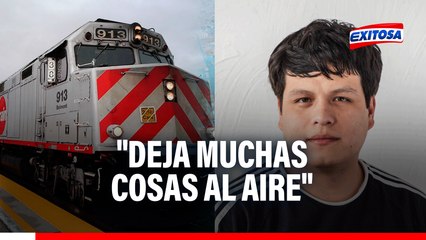 Proyecto Tren Lima-Chosica en la mira: "Deja muchas cosas al aire", alerta periodista