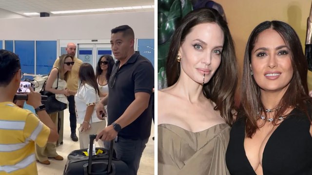 Salma Hayek se toma unas vacaciones de Hollywood en su natal Veracruz junto a Angelina Jolie