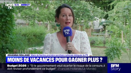 Renoncer à la 5e semaine de congés payés: "Clairement pour nous c'est non", selon Johanna Rolland, maire de Nantes (PS)