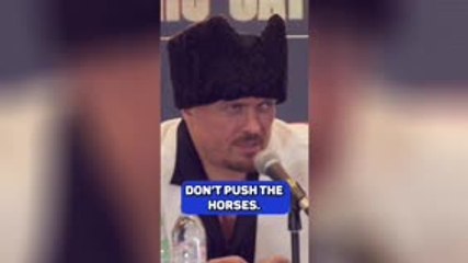 'Don't push the horses!' - Unique Usyk wisdom silences Team Dubois
