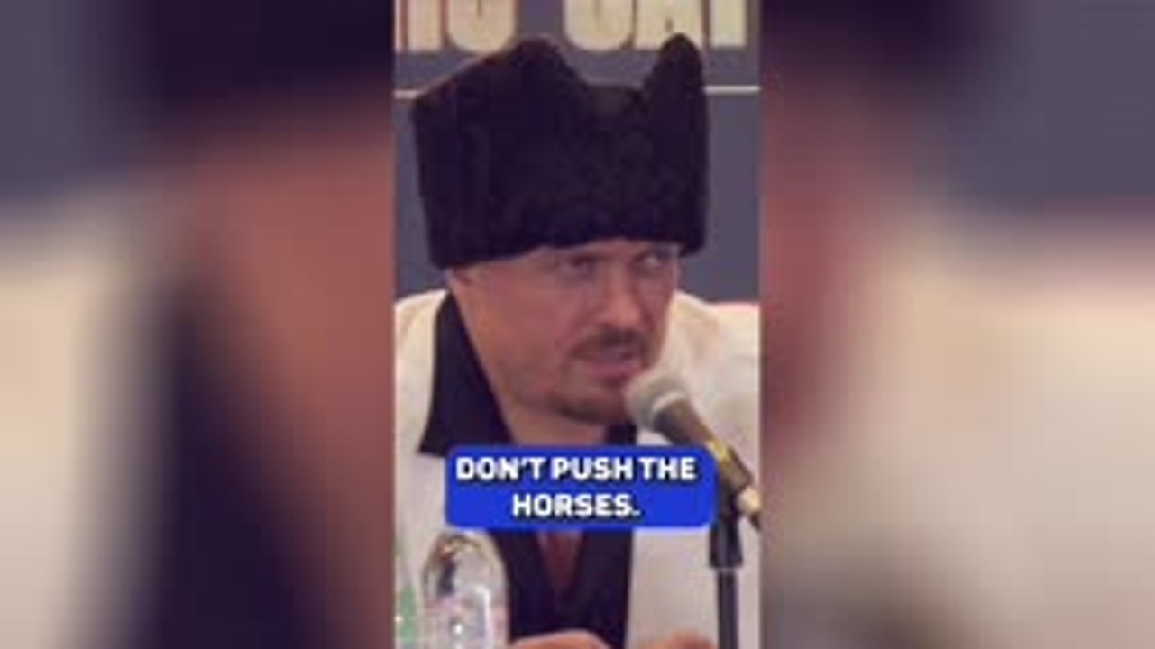 'Don't push the horses!' - Unique Usyk wisdom silences Team Dubois