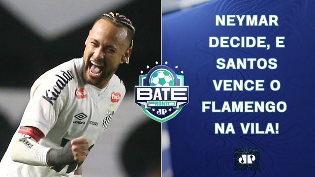 Neymar BRILHA contra o Flamengo, e Santos VENCE; Palmeiras TROPEÇA; São Paulo AMEAÇADO | BATE-PRONTO