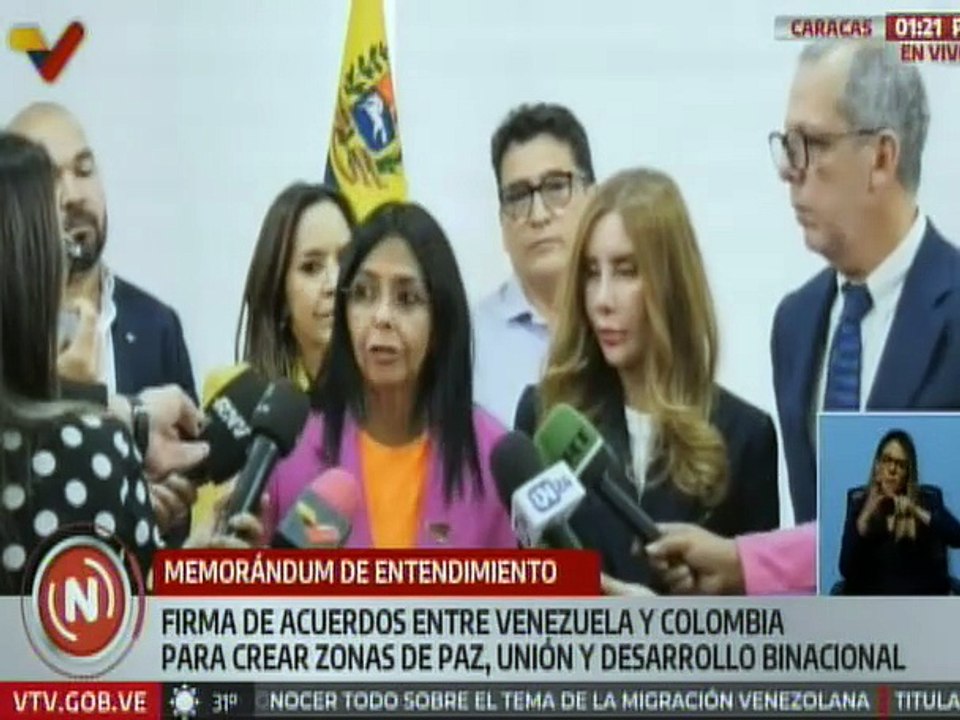 Vpdta. Delcy Rodríguez destaca éxito de políticas económicas binacionales Venezuela-Colombia