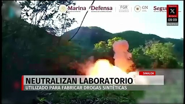 Decomisan laboratorio de drogas sintéticas en Culiacán, Sinaloa