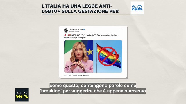 Fact-checking: l'Italia ha appena approvato una legge che vieta la maternità surrogata Lgbtq+?