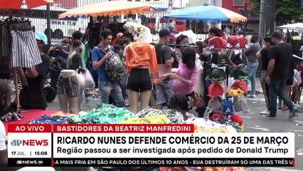 Ricardo Nunes defende comércio da 25 de Março após críticas dos EUA | TEMPO REAL