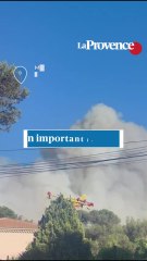 Un important incendie en cours à Martigues