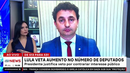 Lula veta aumento no número de deputados; deputado comenta | TEMPO REAL