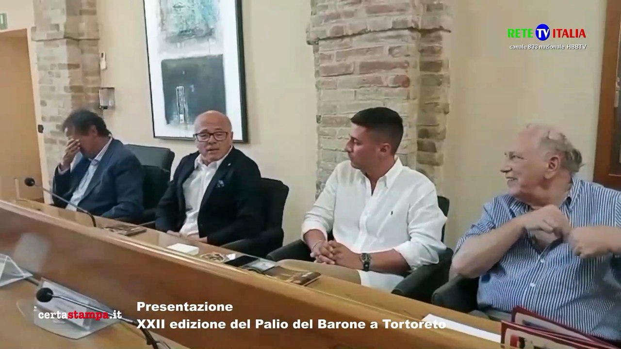 Presentazione XXII edizione del Palio del Barone a Tortoreto