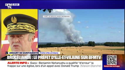 Brocéliande: "Plus de 170 sapeurs-pompiers sont engagés sur le terrain", d'après le préfet d'Ille-et-Vilaine