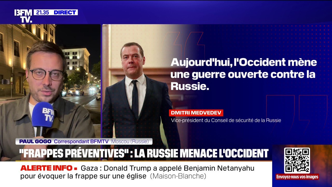 Russie: l'ancien président Dmitri Medvedev suggère de "lancer des frappes préventives" contre l'Occident