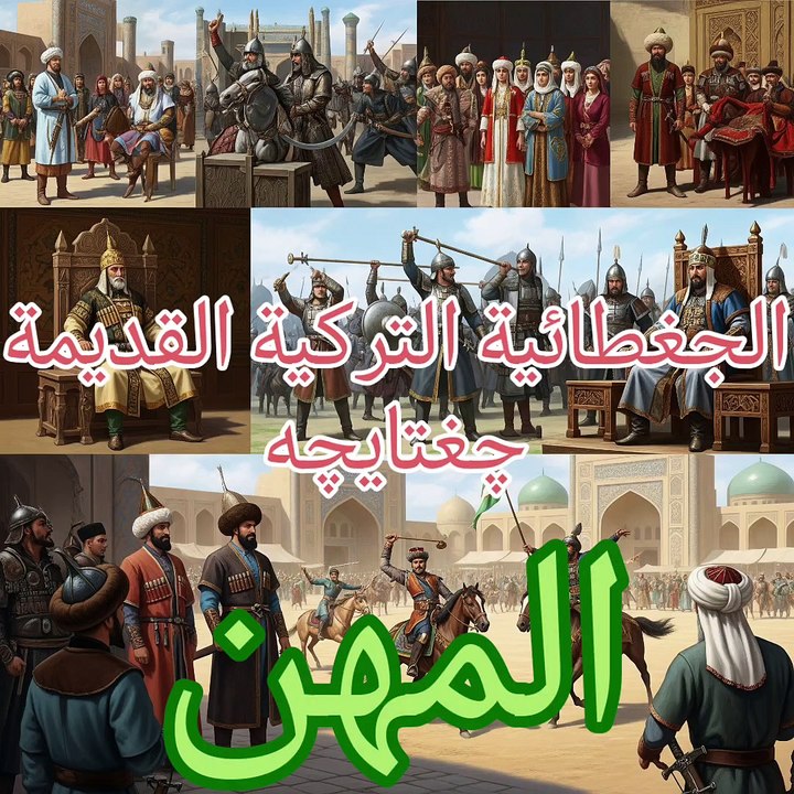 الجغطائية التركية القديمة چغتایچه چغتاي تيلي المهن