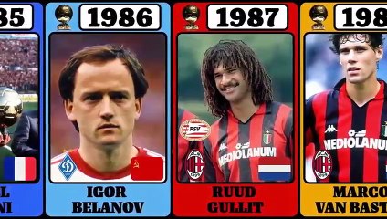 Todos los ganadores del balón de oro