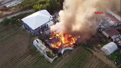 Bursa’da bağ evi alev alev yandı