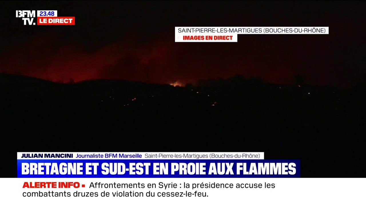 154 hectares déjà partis en fumée, l’incendie continue de progresser dans les Bouches-du-Rhône