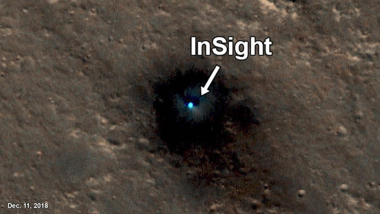 NASA Mars Insight Lander And Dust Devil Tracks Time-Lapse