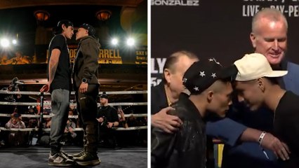 Isaac 'Pitbull' Cruz y Tashiro Fierro se calientan en el cara a cara previo a la revancha del próximo 19 de julio