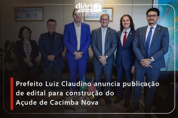 Prefeito Espedito Filho celebra conquista da revitalização do Açude Gamelas confirmada pelo MIDR