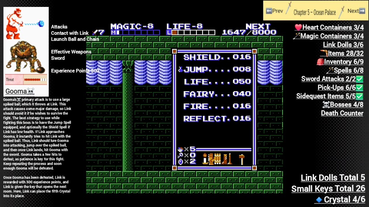 Zelda ll The Adventure of Link Walkthrough Part 8 100%