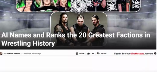 AI Names and Ranks the 20 Greatest Factions in Wrestling History