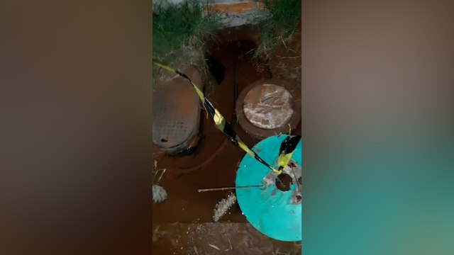 Vazamento de água em terreno no Riviera preocupa moradores