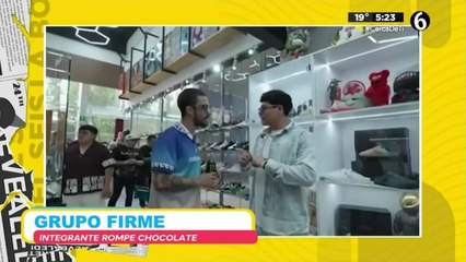 Integrante de Grupo Firme rompe costoso chocolate