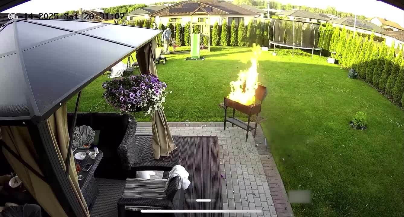 Gas Canister Explodes on Grill During Use