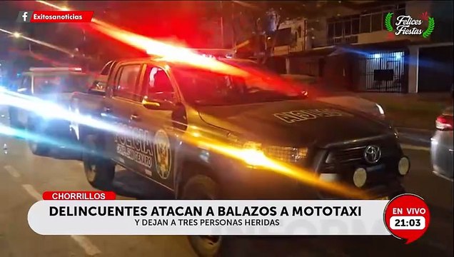 Terror en Chorrillos: Sicarios interceptan mototaxi en movimiento y balean a pasajeros