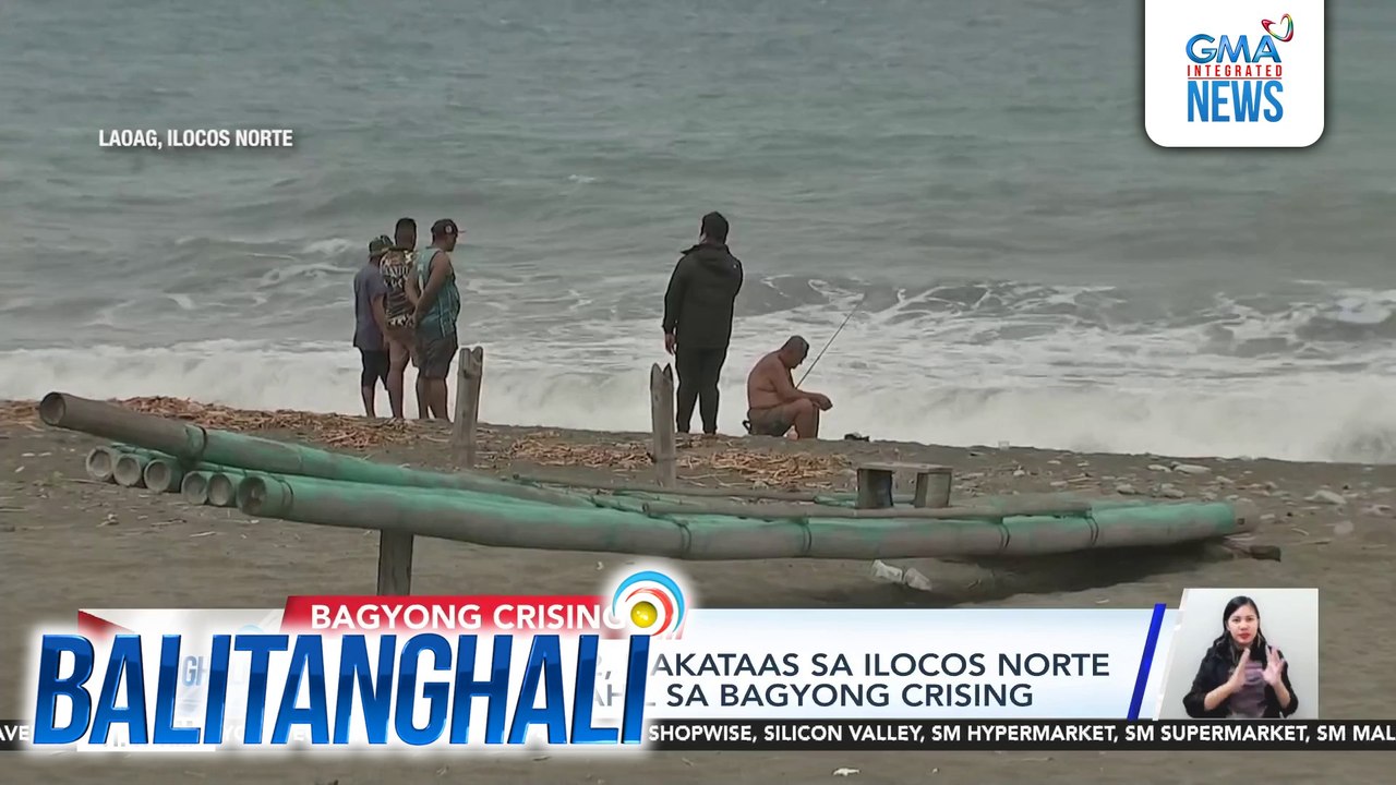 Signal number 2, nakataas sa Ilocos Norte at Ilocos Sur dahil sa #Bagyong Crising | Balitanghali