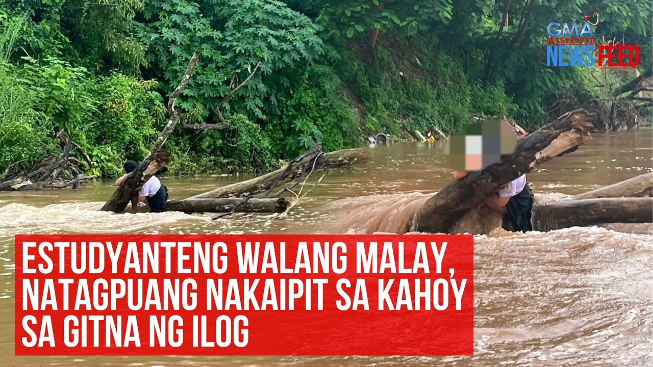 Estudyanteng walang malay, natagpuang nakaipit sa kahoy sa gitna ng ilog | GMA Integrated Newsfeed
