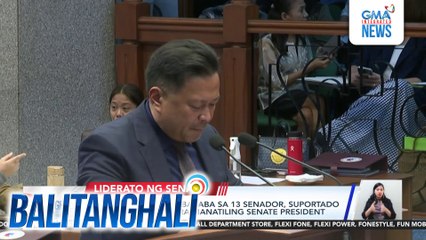 Sen. Ejercito - Hindi bababa sa 13 Senador, suportado si Sen. Escudero para manatiling Senate President | Balitanghali