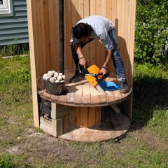 This DIY Wood Backyard Setup Is Total Goals 🔨✨