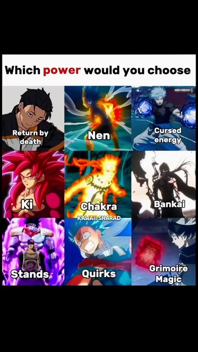 Which anime power you want #anime