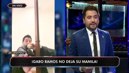 Captan a Gabo Ramos aún tomando biberon