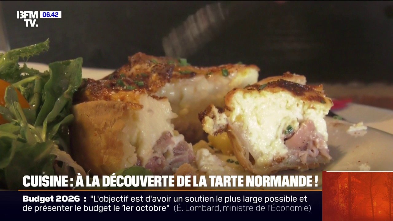 Direction le Calvados pour découvrir la tarte normande à base d'andouille de Vire et de Camembert