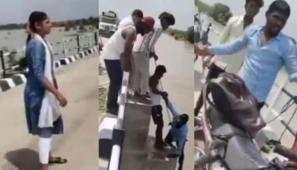 ನಂಬಿಕೆ ದ್ರೋಹ ಬ್ರೋ! ಅದು ಹೆಂಡತಿ ತಳ್ಳಿದ್ದಾ? ಗಂಡ ಬಿದ್ದಿದ್ದಾ?  ವೈರಲ್​​ ವಿಡಿಯೋ ಹಿಂದಿನ ಅಸಲಿ ಕಥೆ!