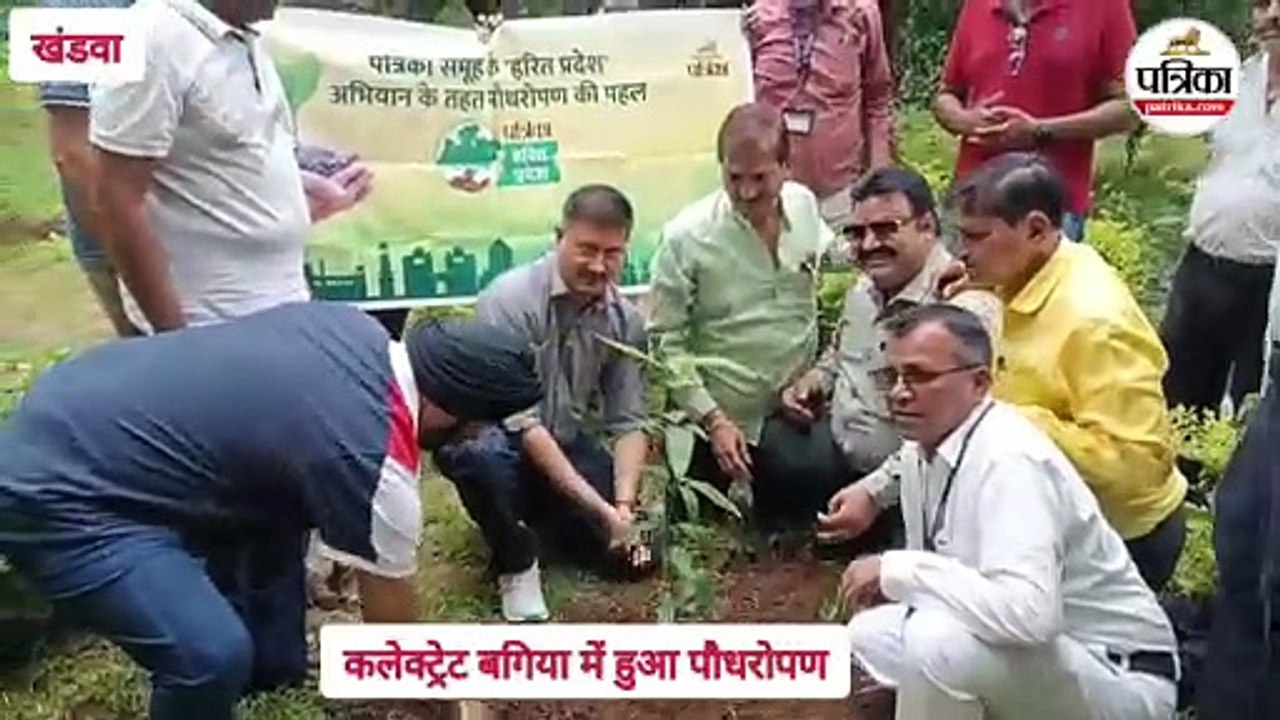 पत्रिका हरित प्रदेश... कलेक्ट्रेट बगिया में हुआ...
