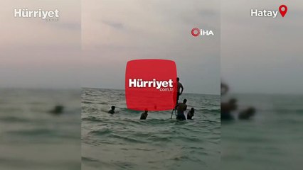 Hatay'da denizin ortasına kurdular!
