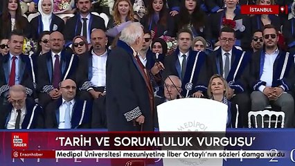Medipol Üniversitesi mezuniyetine İlber Ortaylı’nın sözleri damga vurdu