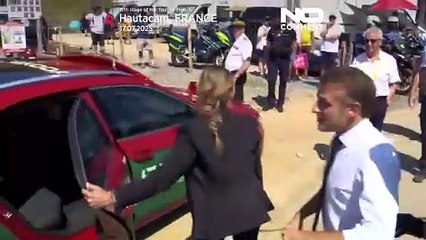 Macron visita Tour de France enquanto Pogačar vence 12ª etapa