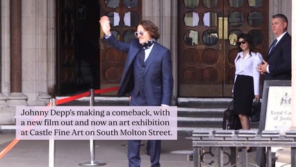 Roses and Bunnymen: Inside Johnny Depp's new London art exhibition