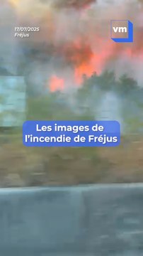 Vos images de l'incendie de Fréjus, au bord de l'autoroute A8