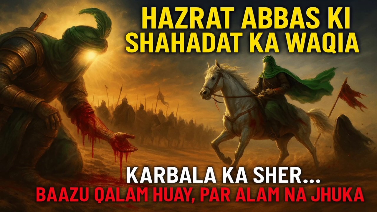 Hazrat Abbas A.S Ki Shahadat | Bibi Sakina Ki Pyaas | Karbala Ka Waqia – Part 4