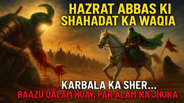Hazrat Abbas A.S Ki Shahadat | Bibi Sakina Ki Pyaas | Karbala Ka Waqia – Part 4